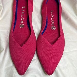 Rothy's pointy toe comfortable flats
